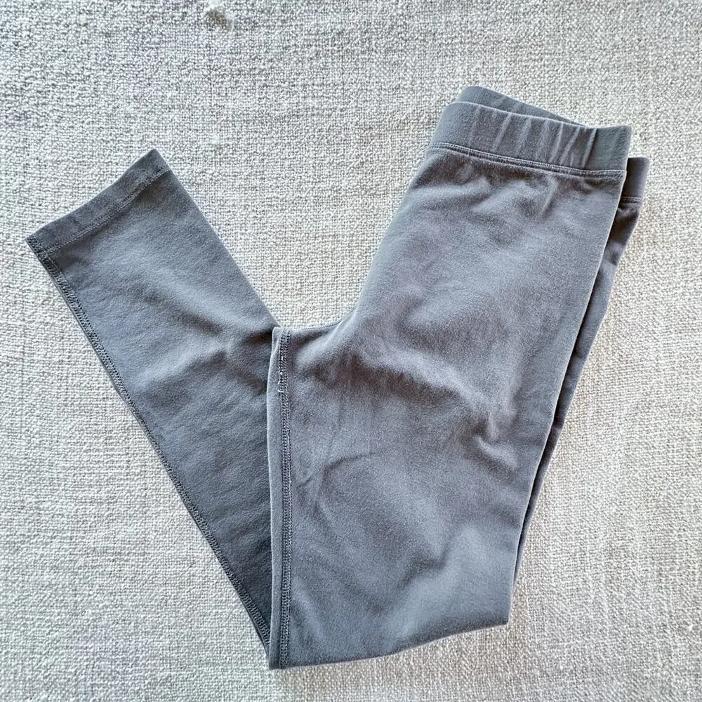 Primary Girl's Solid Gray Leggings VGUC 12